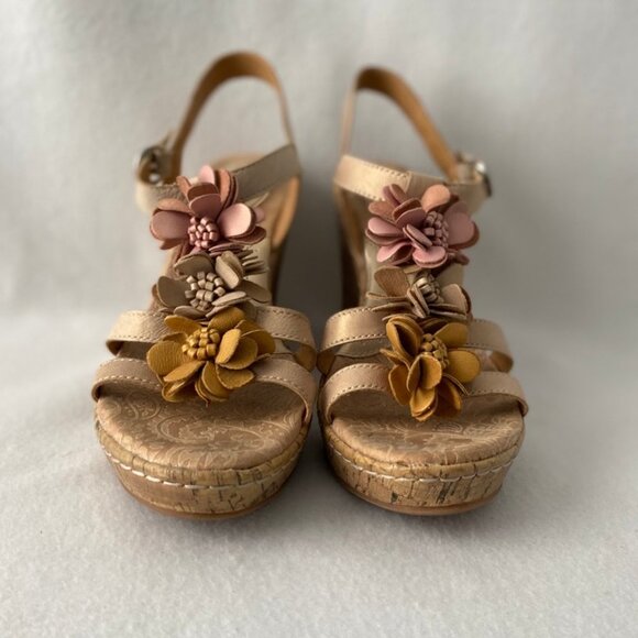 Born Concept Size 9M/W Cork Wedge Open Toe Sandals - Picture 1 of 16